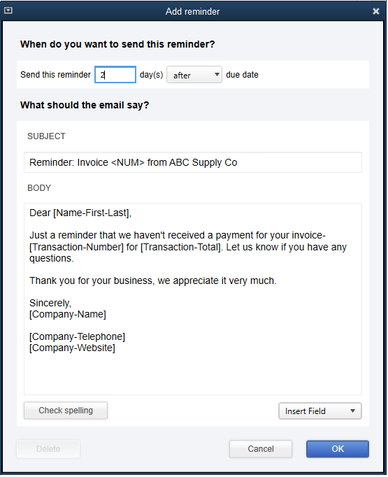 Automated Payment Reminders